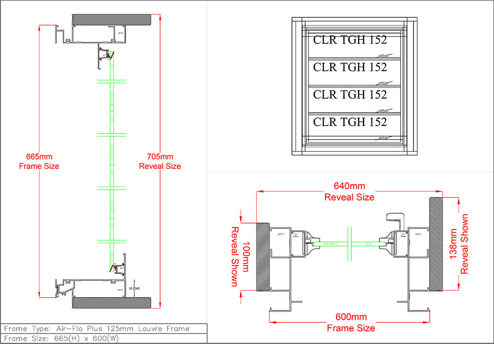 In Stock Now Louvre Window H600 x W600 Pearl White / Satinlite Obscure  / Flyscreens / 100mm Reveal