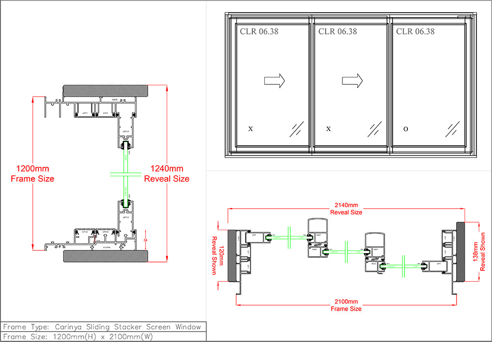 Window Screen Staker Sliding Stacker Window H1200 x W2100 | Byron Bay, Brisbane, Sunshine ...